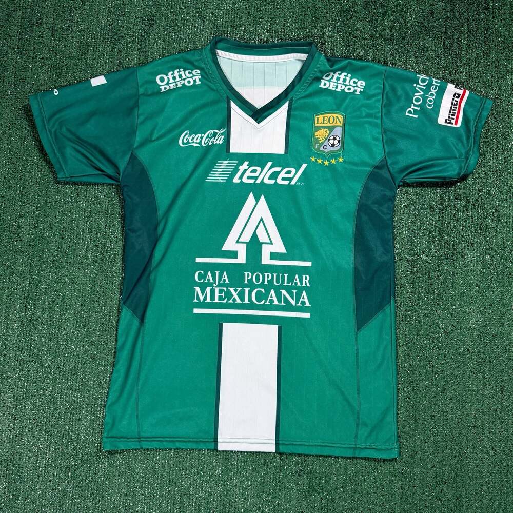 Leon FC 2013-2014 Green Fan Soccer Jersey Small Blokecore